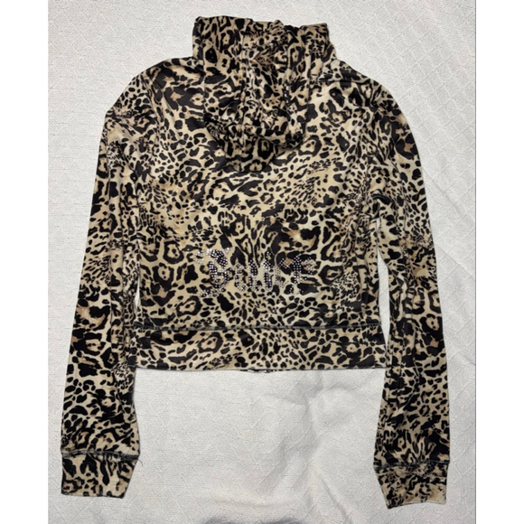 Juicy Couture Tops - NWT HTF Juicy Couture Bling Track Suit Ocelot Animal  Print Size Medium Y2K Glam